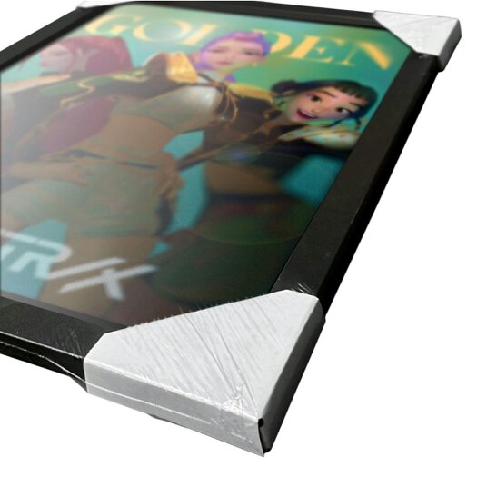 K-Pop Demon Hunters Golden Framed Poster - Multicoloured