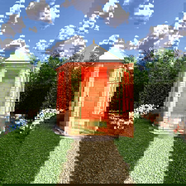 Shire Welwick Hexagonal Gazebo Summerhouse 8x7  12mm Cladding