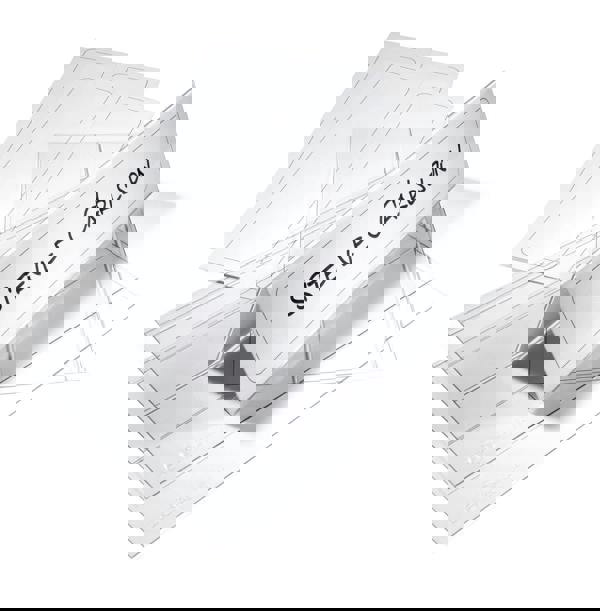 Durable Clear Plastic Table Place Name Holders and Inserts | 10 Pack | 61x210mm