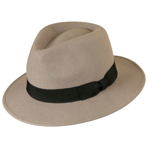 Gamble & Gunn Light Grey Felt Fedora