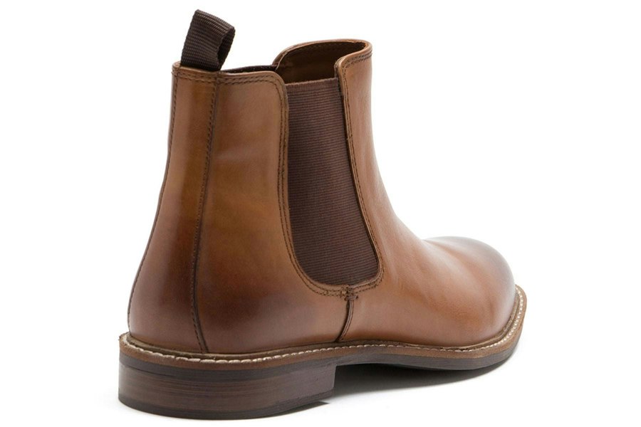 Thomas Crick Red Tape Crick Bateman Pull on Chelsea Mens Leather Boots