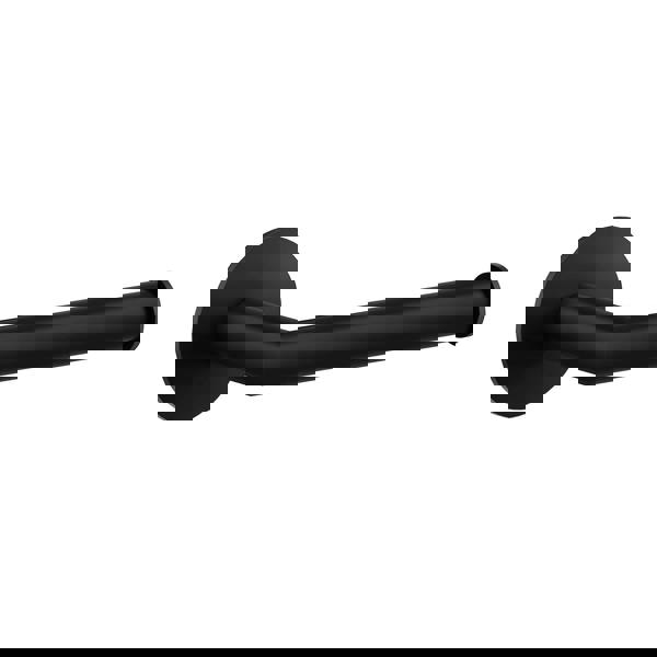 Matt black toilet roll holder