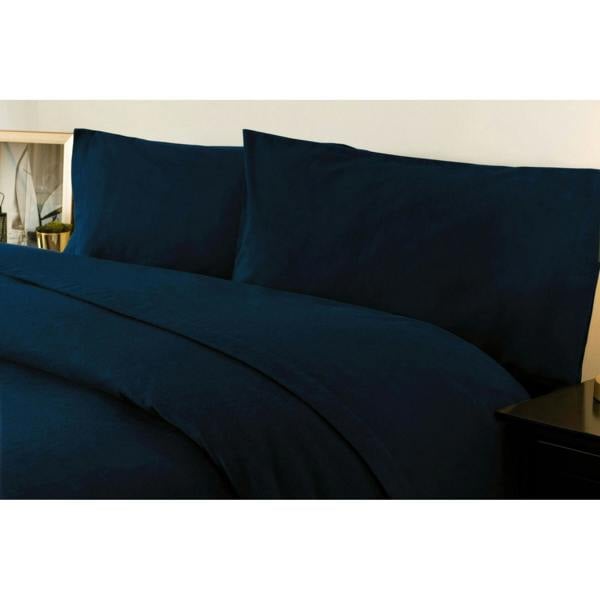 Belledorm Brushed Cotton Fitted Sheet - Navy - 