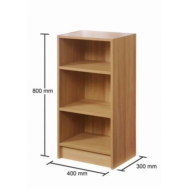 Timber Art Design Small 3 Tier Cube Bookcase Display Shelving Storage Unit Wood Furniture