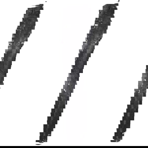 Dsquared2 642 Denim Paint Splash Black Denim Pants Mens