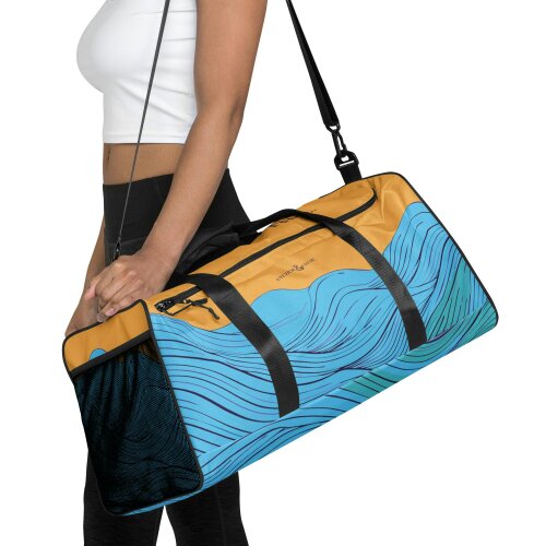 Anchor & Crew Deep Waves Pattern Weekender Duffle Bag