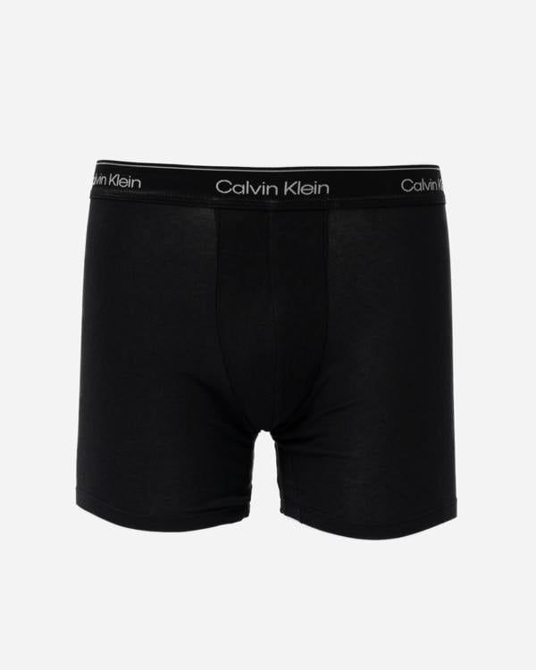 Calvin Klein 3-Pack Mens Icon Stretch Metallic Boxer Briefs - Black