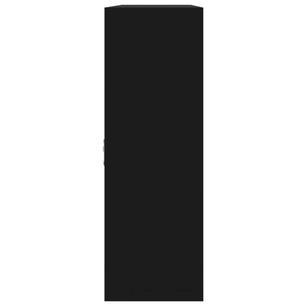 Berkfield Wall Display Shelf 8 Compartments Black