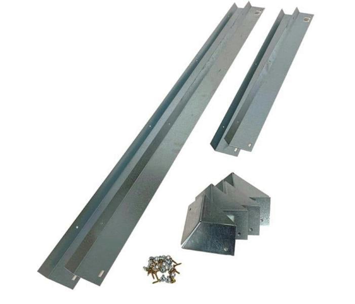 Snail and Slug Barrier Kit Silver Metal - for raised vegetable beds or wooden lawn edge - Devonia London