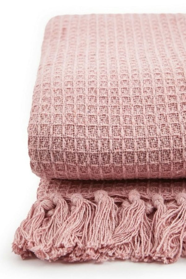 Emma Barclay Honeycomb Throw Over Blanket