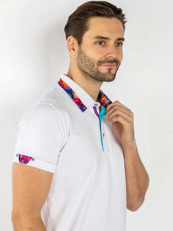 SIGNATURE POLO SHIRT WITH BUBBLE INSERT - Claudio Lugli Shirts