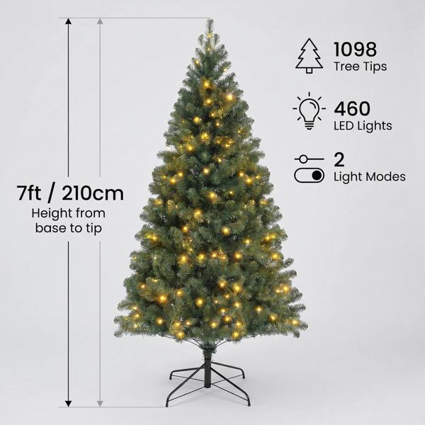 Outdoor Living Richmond Fir Winter Pre-Lit Artificial Christmas Tree