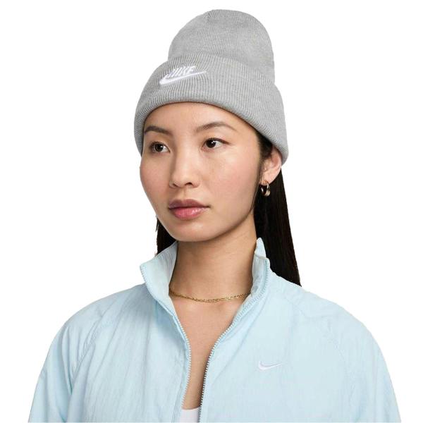 Nike Unisex Adult NSW Beanie - Grey/White - 