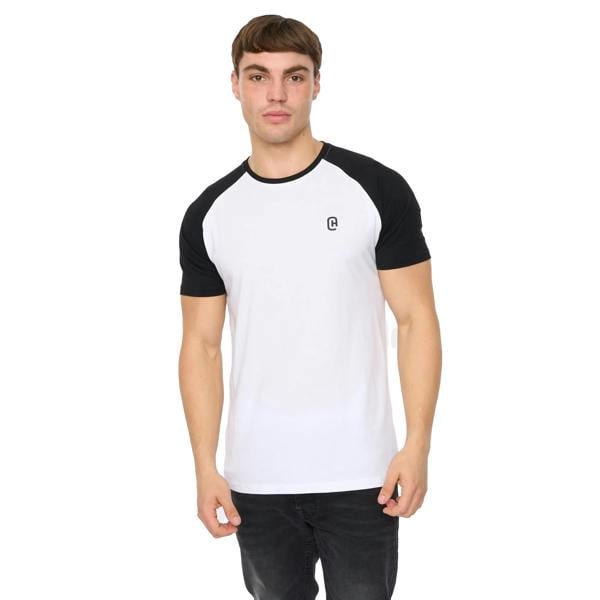 Crosshatch Mens Remison T-Shirt - Black/White - 