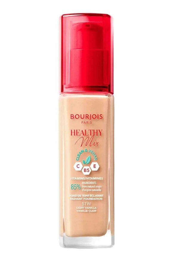 Bourjois Healthy Mix Bourjois Radiant Foundation Clean Vegan Vitamins 30ml Light Vanilla #51W Bourjois
