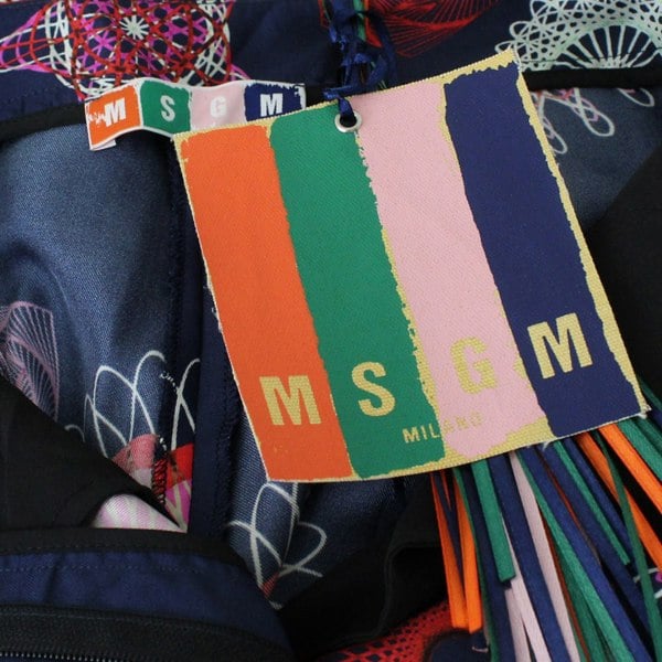 MSGM spirograph patterned silk trousers