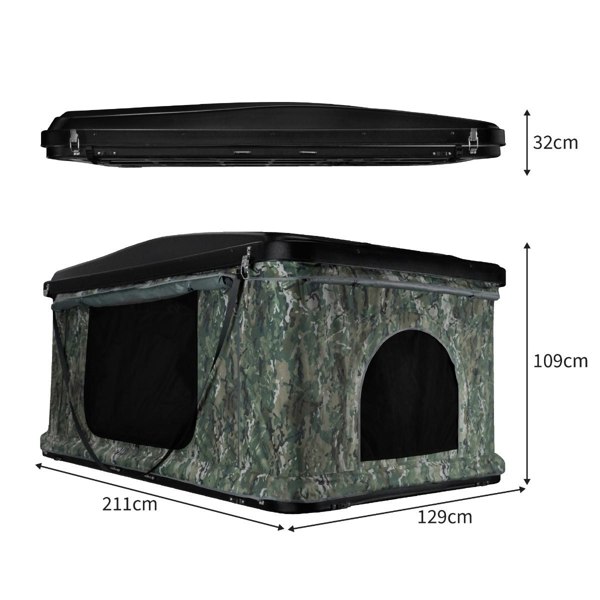 Monstershop 2-3 Person Car Roof Tent – Camouflage