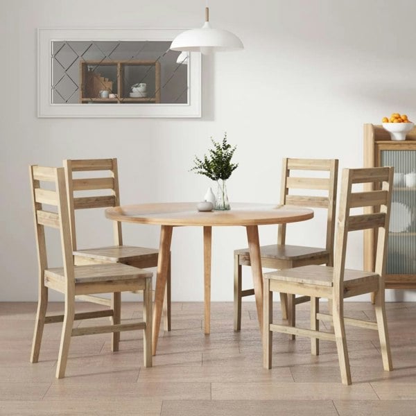 Berkfield Dining Chairs 4 pcs Solid Acacia Wood
