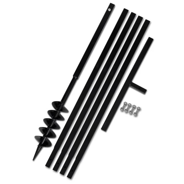 Berkfield Ground Drill with Handle 100 mm with Extension Tube 5 m Steel