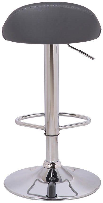Lamboro Sorrento Deluxe, Footrest, Kitchen Bar Stool, Height Adjustable Swivel Gas Lift, Home Bar & Breakfast Faux-Leather Barstool, Black
