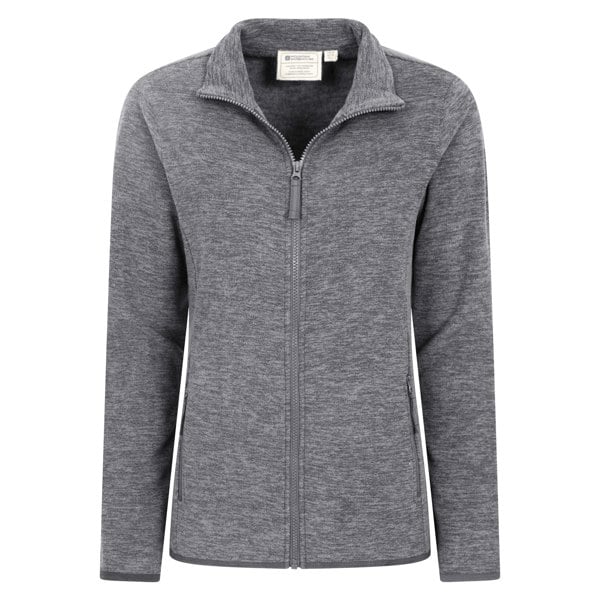 Mountain Warehouse Womens/Ladies Snowdon II Melange Full Zip Fleece Jacket - Grey