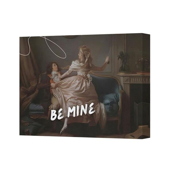 Benjamin Tate Design Be Mine Romantic Canvas Wall Art Print On Deep Wooden Frame