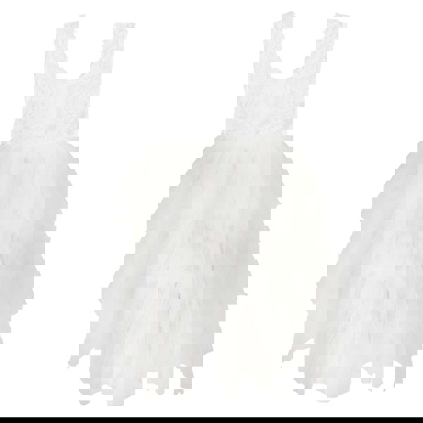 Boho Dreams Dress - White Appliqué - UK Flower Girl Boutique