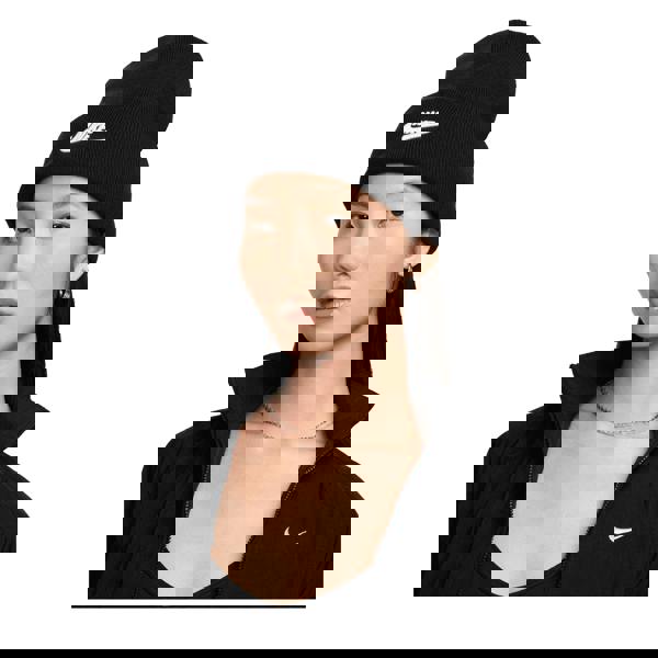 Nike Unisex Adult Futura Peak Beanie - Black/White - 