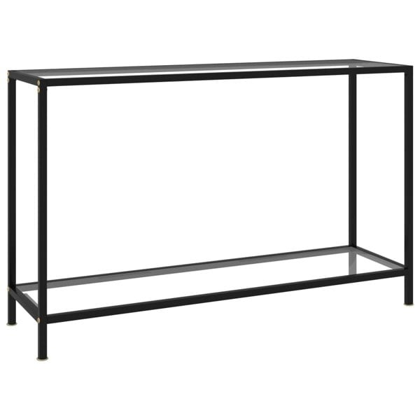 Berkfield Console Table Transparent 120x35x75 cm Tempered Glass