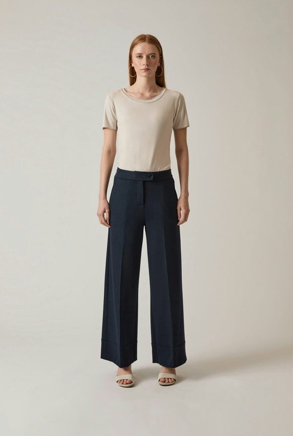 James Lakeland Tailored Navy Trousers