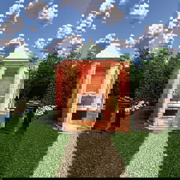 Shire Welton Hexagonal Gazebo Summerhouse 8x7  12mm Cladding