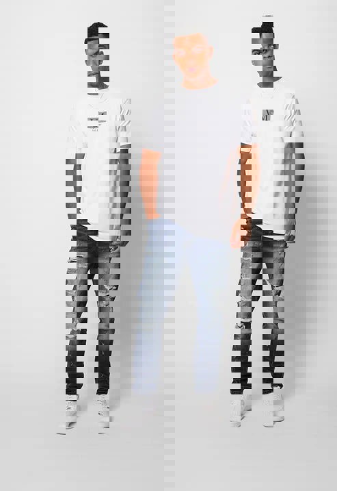 Valere Milano Genova Ripped Jean - Blue