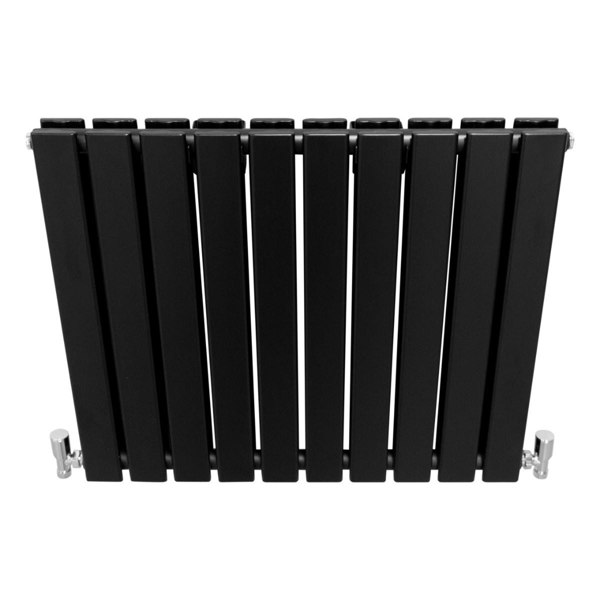 Designer Flat Panel Radiator - Matte Black (600mm x 700mm)