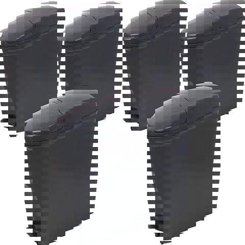 ProWashroom Sanitary Bin 20L Slimline Washrooms Toilets Hygienic Disposal Pedal Container Bins for Female Ladies And Baby Hygiene Products x3