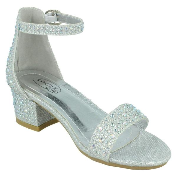 Spot On Girls Spot On Mid Block Heel Sandals H1112