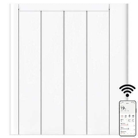 MYLEK Electric Ceramic Radiator Panel Heater WIFI Smart APP Eco 1000W Bathroom Safe Wall Mounted Timer Thermostat