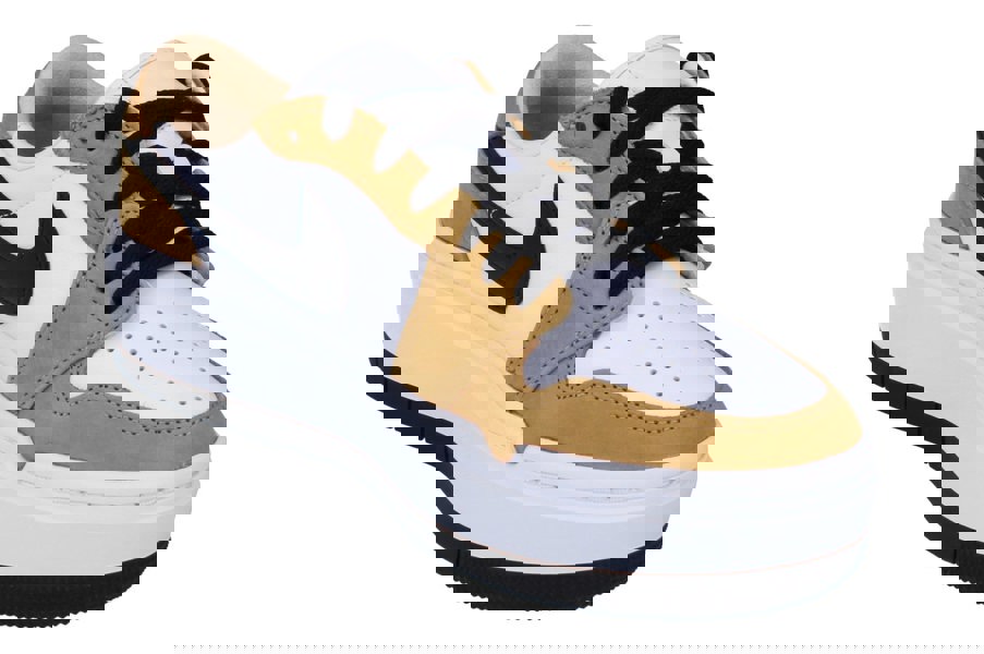 Nike Air Jordan 1 Elevate Low Womens Trainers Dh7004  701 - Golden Harvest Black White 701 - Photo 3