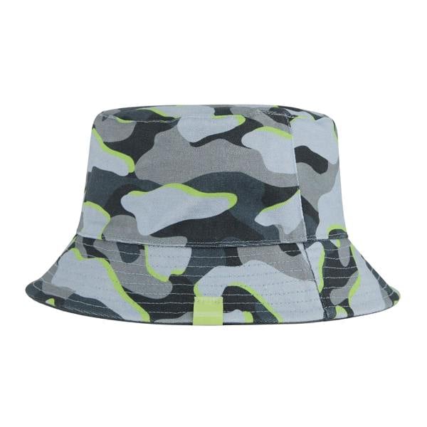 Regatta Childrens/Kids Camo Reversible Bucket Hat - Camo Green/Dark Storm - 
