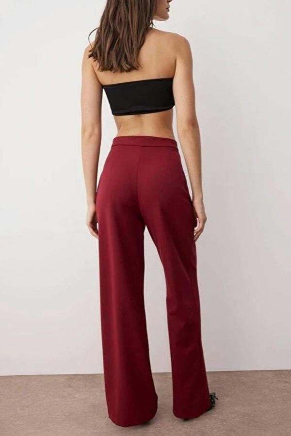 WOVCOR Wide Leg Woven Trousers