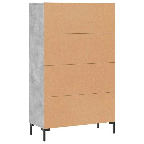Berkfield Highboard Concrete Grey 69.5x31x115 cm Engineered Wood