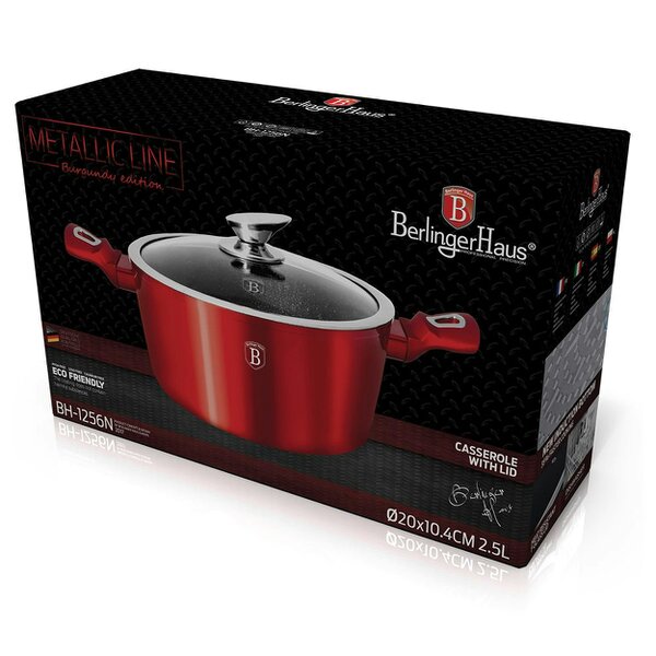 Berlinger Haus 20cm Casserole BH1256 Burgundy