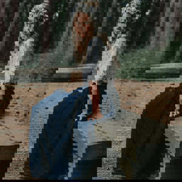 UK Flower Girl Boutique Baby Felicity Couture - Navy Blue