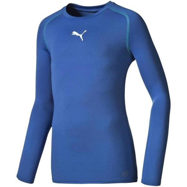 Puma Childrens/Kids Logo Long-Sleeved T-Shirt - Blue - 