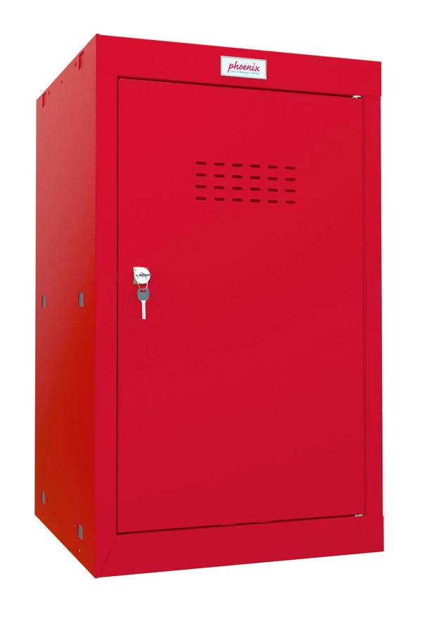 Phoenix Safe Phoenix CL0644RRK Size 3 Red Cube Locker with Key Lock