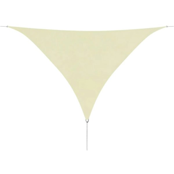 Berkfield Sunshade Sail Oxford Fabric Triangular 3.6x3.6x3.6 m Cream