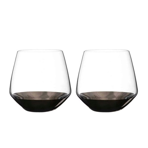 Diamante Bellagio Platinum Crystal Tumblers - Set of 2