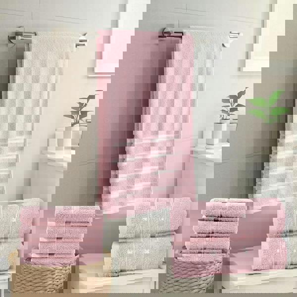 Smart Living Boston 8 PCS Towel Bale Set - Pink