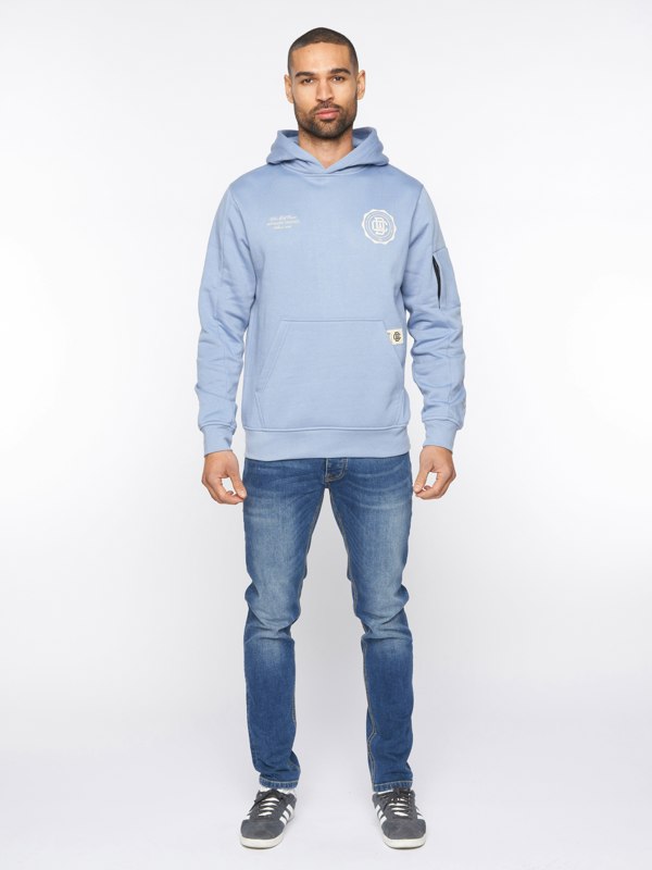 Duck and Cover Keyaan Hoodie - Blue