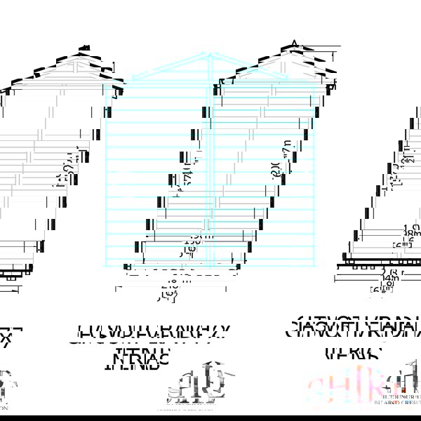 Shire Chatsworth & Verandah 7x7 12mm interlock Clad wooden Summerhouse - Best Shed