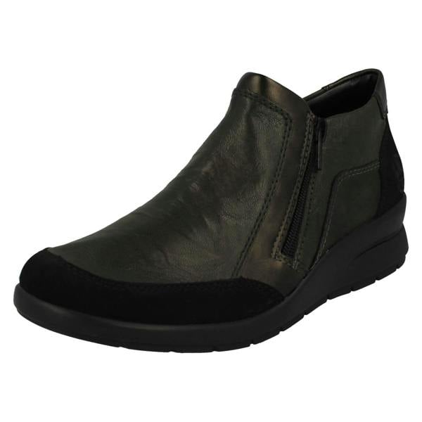 Rieker Womens Rieker Zip Up Ankle Boots L4851